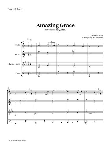 Amazing Grace (arr. Márcio Silva)