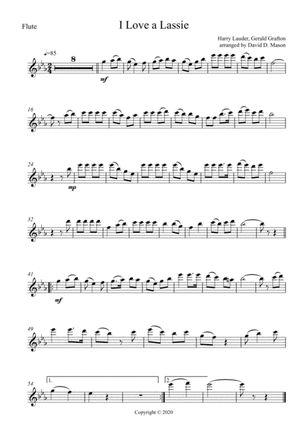 I Love a Lassie (arr. David D. Mason)