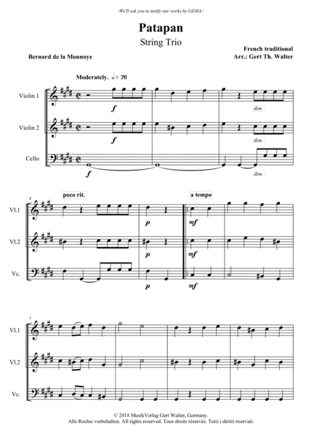 Patapan (arr. Gert Th. Walter)