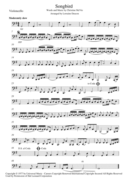 Songbird (arr. Lorraine Deacon)