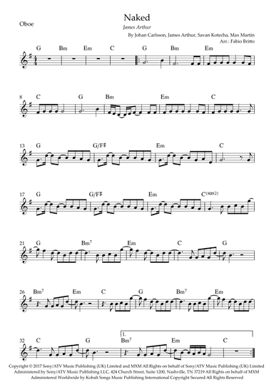 Naked (arr. Fabio Britto)