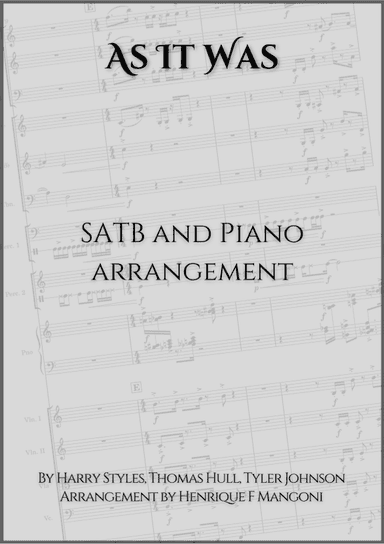 As It Was (arr. Henrique F Mangoni)