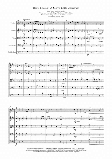Have Yourself A Merry Little Christmas  from MEET ME IN ST. LOUIS (arr. Mark Lansom)