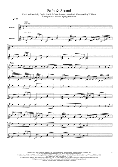 Safe And Sound (arr. Antonius Agung Setiawan)