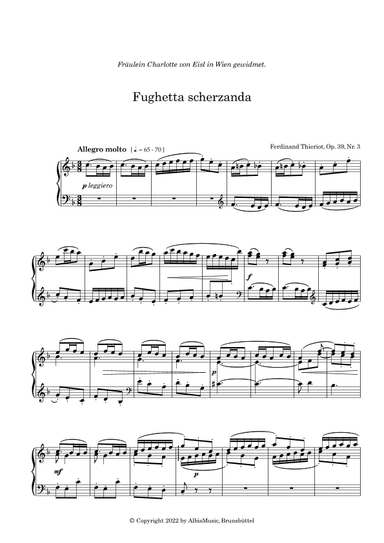 Fughetta scherzando op.39 No.3