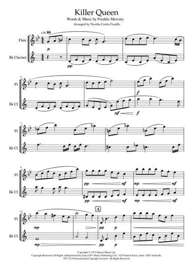 Killer Queen (arr. Nicolás Cortés Castillo)