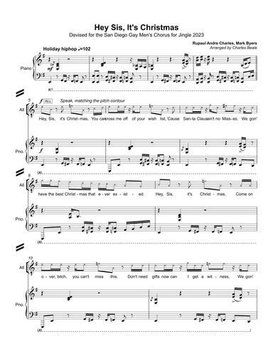 Hey Sis It's Christmas (arr. Charles Beale)