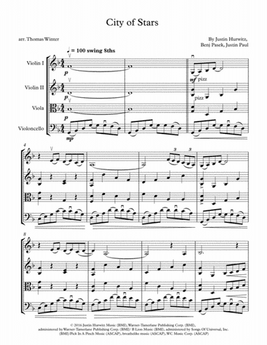 City Of Stars (arr. Thomas Winter)