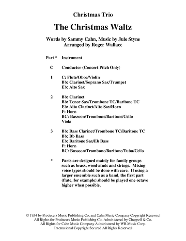The Christmas Waltz (arr. Roger Wallace)