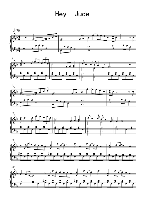 Hey Jude (arr. John Lennon)