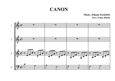 Canon (arr. Luca Aletta)