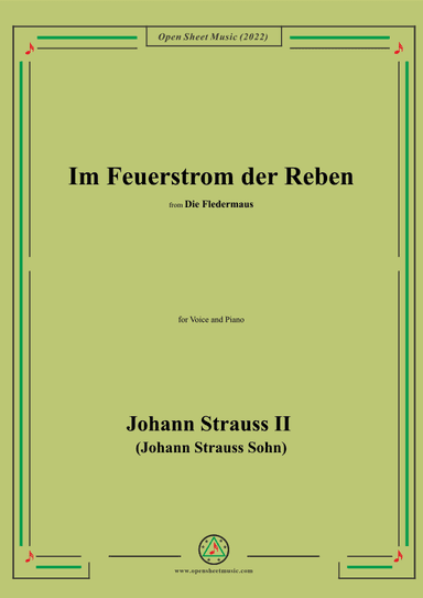 Johann Strauss II-Im Feuerstrom der Reben(No.11) (arr. OSM Press)