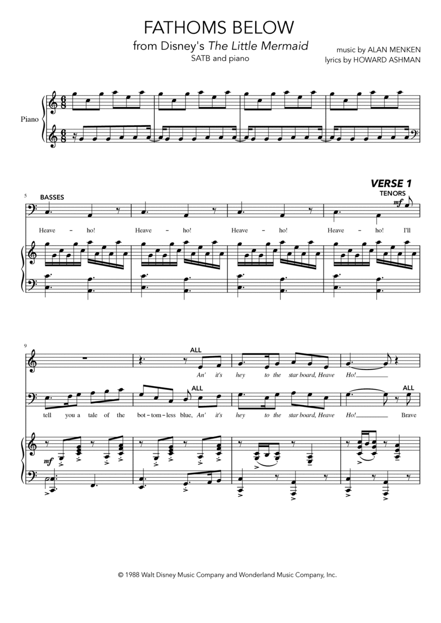 Fathoms Below (arr. Sara Garrard)