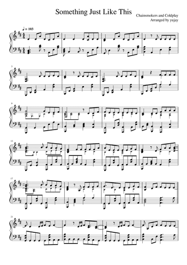 Something Just Like This (arr. yujay)