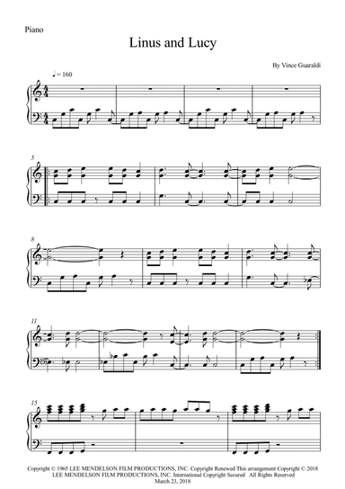 Linus And Lucy (arr. Wesley S. SIlva)