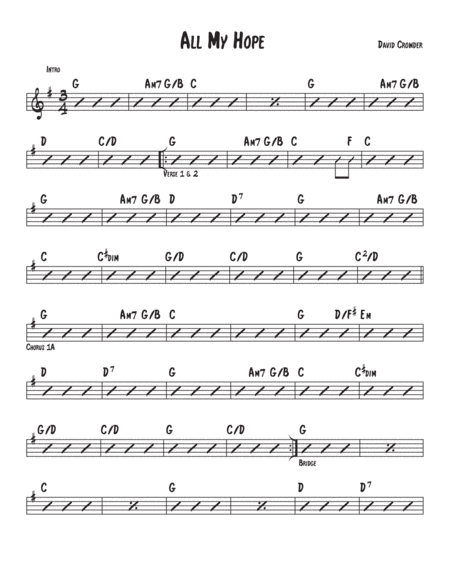 All My Hope (arr. David M Fagnant)