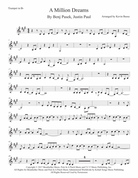 A Million Dreams (arr. Kevin Busse)