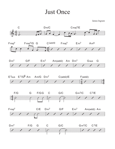 Just Once (arr. David M Fagnant)