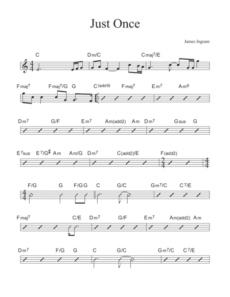 Just Once (arr. David M Fagnant)