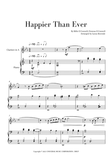 Happier Than Ever (arr. Lucas Rezende)