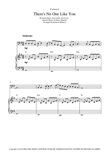 There's No One Like You (arr. Kaiserin Rebecca)