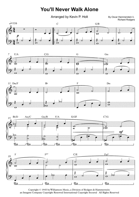 You'll Never Walk Alone (arr. Kevin P. Holt)