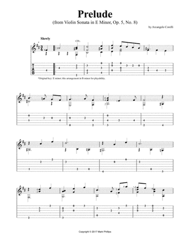 Prelude (from Violin Sonata in E Minor, Op. 5, No. 8) (arr. Mark Phillips)