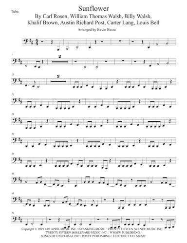 Sunflower (arr. Kevin Busse)