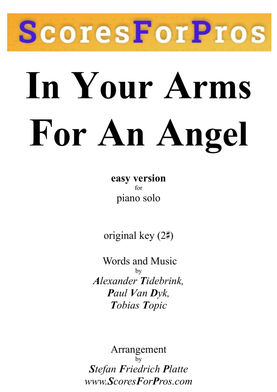 In Your Arms For An Angel (arr. Stefan Friedrich Platte)