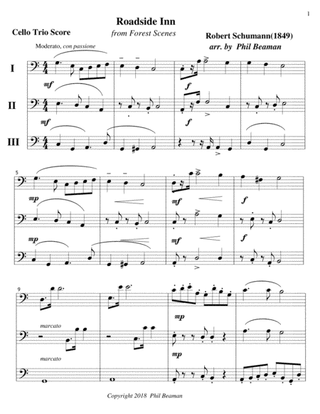 Roadside Inn - Cello Trio (arr. Phil Beaman)