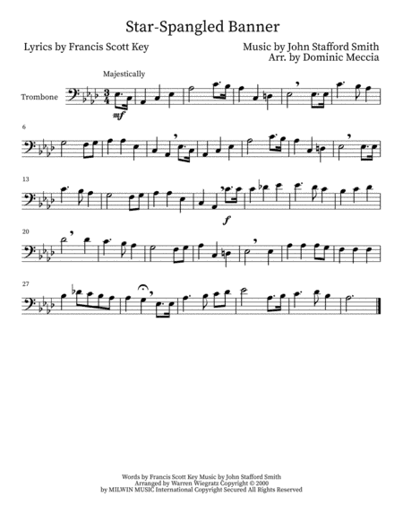 The Star Spangled Banner (arr. Dominic Meccia)