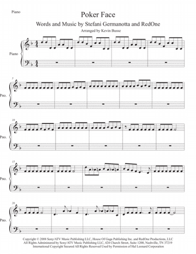 Poker Face (arr. Kevin Busse)