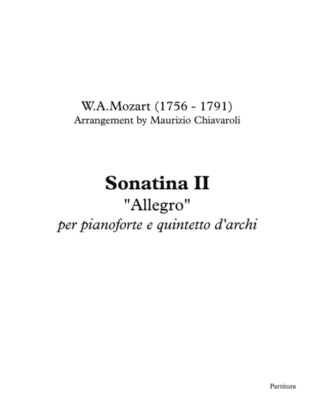 Sonatina II (Allegro) (arr. Maurizio Chiavaroli)