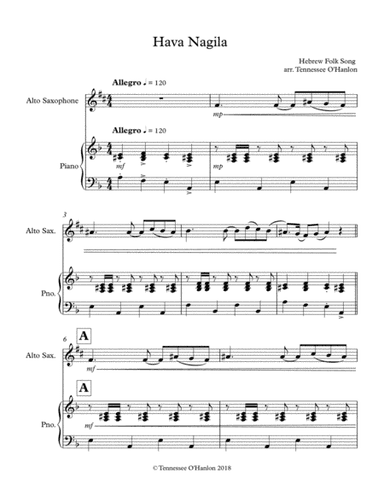 Hava Nagila (arr. Tennessee O'Hanlon)