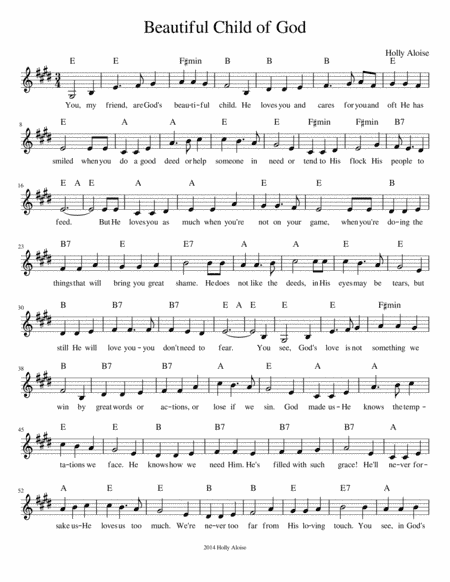 Beautiful Child of God