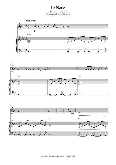 La Notte (arr. Kaiserin Rebecca)
