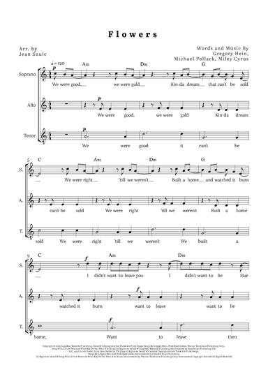 Flowers (arr. Jean Szulc)