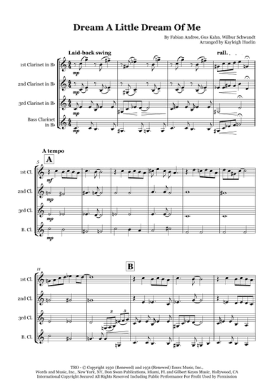 Dream A Little Dream Of Me (arr. Kayleigh Huelin)