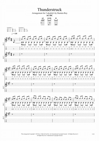 Thunderstruck (arr. Damien Roy)
