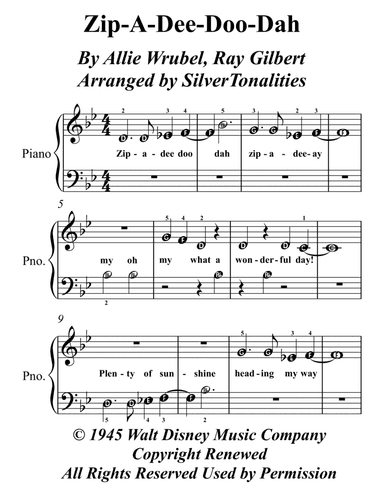 Zip-a-dee-doo-dah (arr. SilverTonalities)