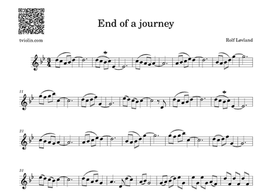 End Of A Journey (arr. tviolin.com)