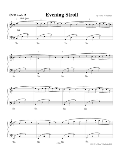 Evening Stroll, easy Romantic