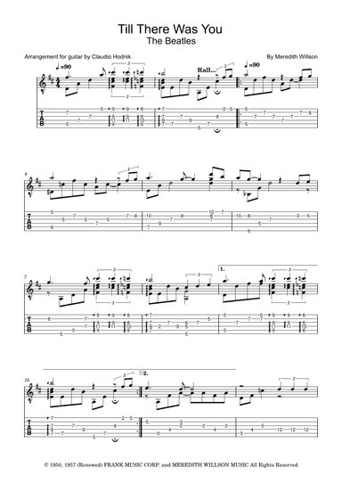 Till There Was You (arr. Claudio Hodnik)