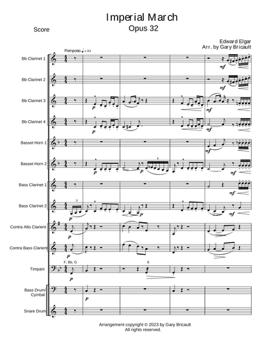 Imperial March - Opus 32 (arr. Gary Bricault)