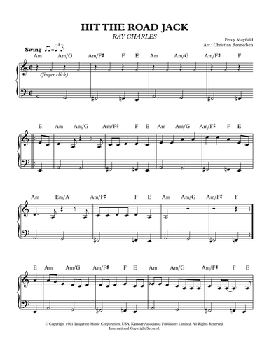 Hit The Road Jack (arr. Christian Bennedsen)