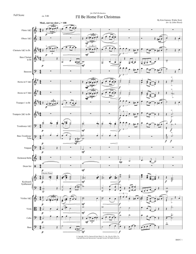 I'll Be Home For Christmas (arr. John Hoesly)