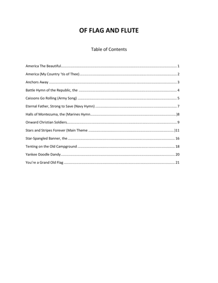 Of Flag and Flute (arr. Chris Cooke)