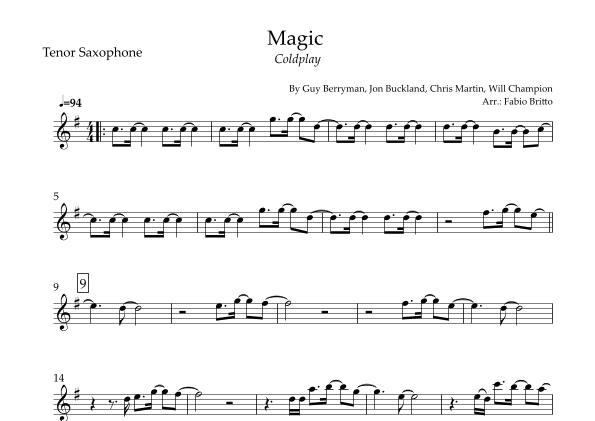 Magic (arr. Fabio Britto)