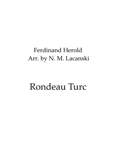 Rondeau Turc (arr. N.M. Lacanski)