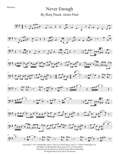 Never Enough (arr. Kevin Busse)